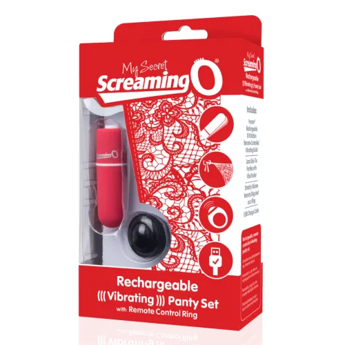screaming o charged panty vibe red - zdalnie sterowany system z majteczkami na Arena.pl