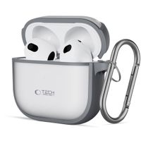 Etui Tech-Protect Magmat TPU i PC DO AirPods 4 Szare Matowe