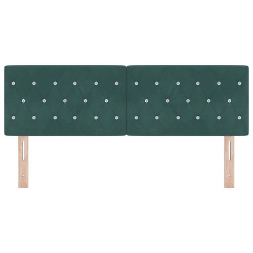 Wezgłowie Aksamitne Argyle Ciemna zieleń 160 cm Aksamit na Arena.pl