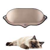 Legowisko dla Kota Okienne na Szybę Okno Hamak Beżowe 60x23x15 cm Leżak