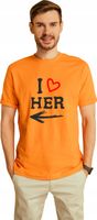 KOSZULKA T-SHIRT z imieniem dla męża I LOVE HER