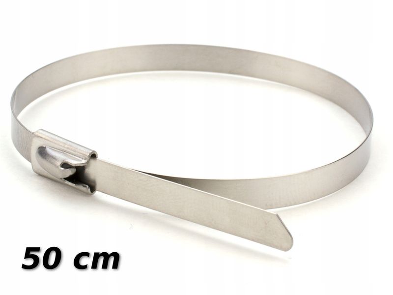 Opaska stalowa zaciskowa 12x500mm nierdzewna zip zdjęcie 2