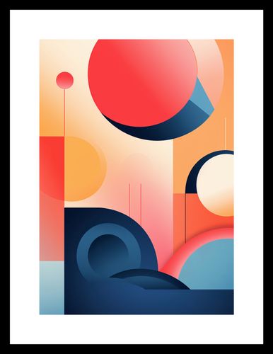 Plakat 21x29,7cm Geometryczne Marzenia na Arena.pl