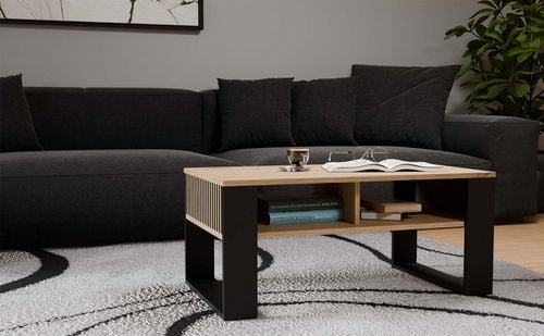 Ława Modern 2P SLIM DĄB ARTISAN CZARNY na Arena.pl