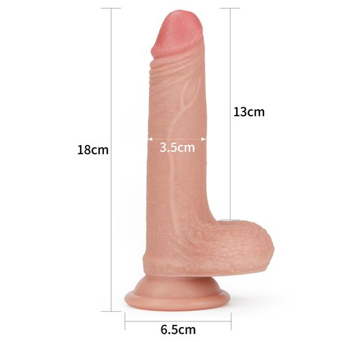 7'' Dual Layered Platinum Silicone Cock na Arena.pl