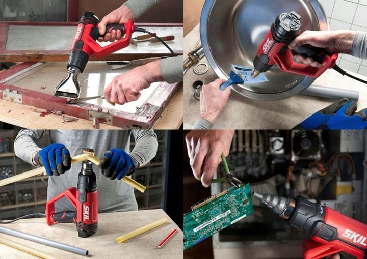 OPALARKA 2000W 8040 SKIL + WALIZKA + 4 DYSZE + LCD zdjęcie 7