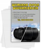 Ulotki A4 reklamowe firmowe 5000 szt wiele wzorów WYMIANA OPON WULKANIZACJA