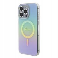 ETUI GUESS DO APPLE IPHONE 15 PRO MAX HARDCASE IRIDESCENT MAGSAFE TURKUSOWY