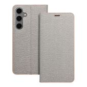 Kabura LUNA Book Gold do SAMSUNG S24 FE srebrny
