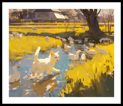 Plakat 60x50cm Słońce na Wsi na Arena.pl