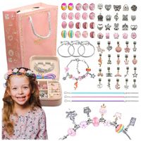 Zestaw Do Robienia Bransoletek Naszyjników Zawieszki Torba Koraliki PREZENT