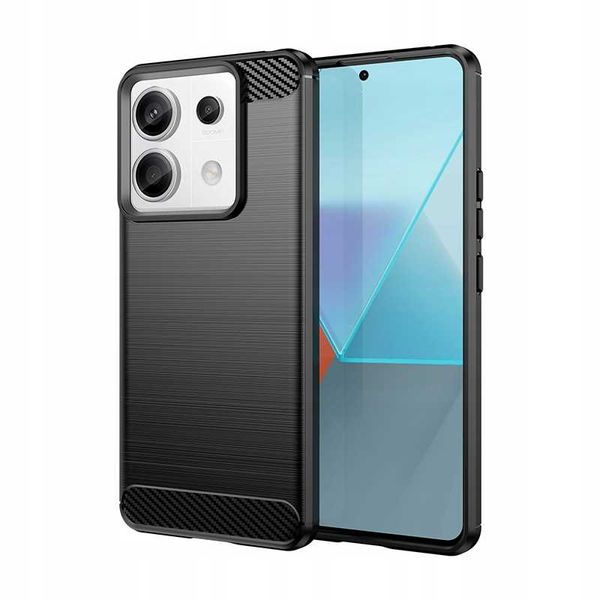 Spacecase Carbon Poco X6 / Rm Note 13 Pro 5G Black zdjęcie 3