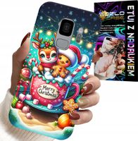 ETUI DO SAMSUNG GALAXY S9 - RENIFER Z PIERNIKIEM MERRY CHRISTMAS