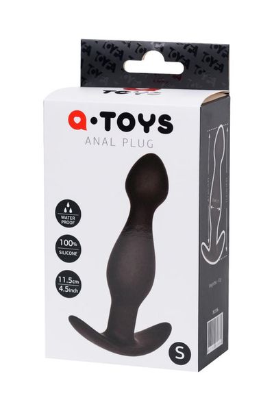 anal plug a-toys, size: s black zdjęcie 3