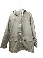 Kurtka przeciwdeszczowa z futrem ICEBOUND damska zielona M