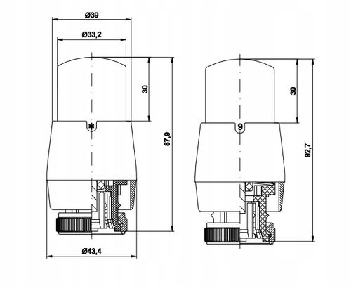 Głowica termostatyczna GS.03 (RTD) Prestige biała na Arena.pl