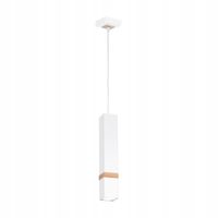 Lampa Wisząca Drewno Metal Blat Wyspa Zwis