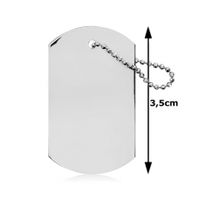 SREBRNY NIEŚMIERTELNIK WOJSKOWY PRÓBA SREBRA 925 GRAWER GRATIS!