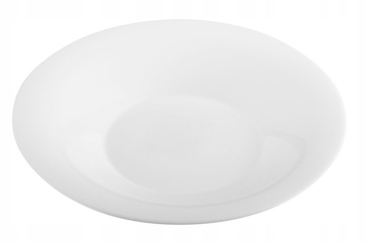 KOMPLET Talerz głęboki 6 sztuk CLASSIC 24,1cm białe szkło opal zdjęcie 6