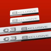 Listwa progowa CITROEN C3 MK2 C3 EXLUSIVE Stal nierdzewna 304 połysk 4szt