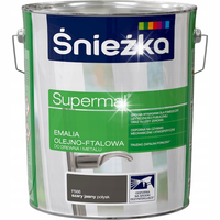 ŚNIEŻKA EMALIA OLEJNO - FTALOWA DO DREWNA I METALU SZARY JASNY F566 10L