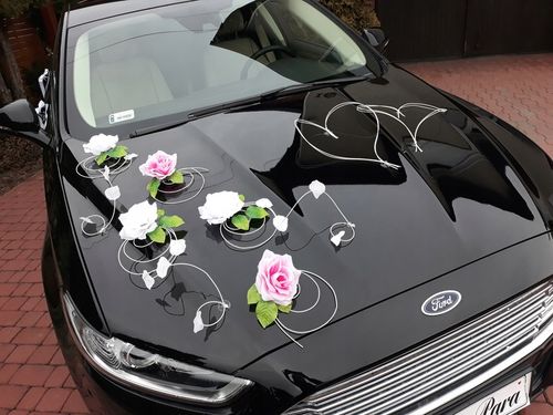 Dekoracja samochodu ozdoby na auto do ślubu płatki na Arena.pl