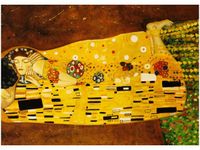 50X70CM POCAŁUNEK OBRAZ POKOJU DREWNINE