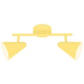 Plafon LAMPA sufitowa AMOR 92-68804 Candellux metalowa OPRAWA listwa regulowane reflektorki żółte