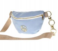 Laura Biaggi - nerka saszetka listonoszka błękitny mat KB82