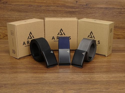 Szeroki Pasek MĘSKI parciany do spodni jeans szortów 3pack Arius ZESTAW 3w1 na Arena.pl