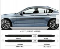 BMW 5 2010-2016 Listwy CZARNE Boczne Drzwi