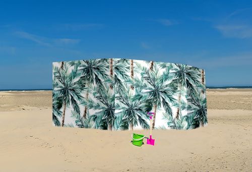 PARAWAN PLAŻOWY Palmy z indywidualnym napisem 4 PANELE 61.4 na Arena.pl