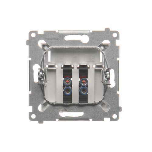 Simon54 Gniazdo głośnikowe podwójne DGL32.01/43 srebne na Arena.pl