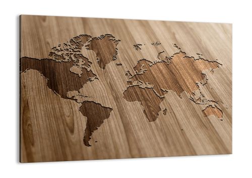 Obraz Na Płótnie - Mapa Kontynent - 100X70 Cm - Aa100X70-3042 na Arena.pl