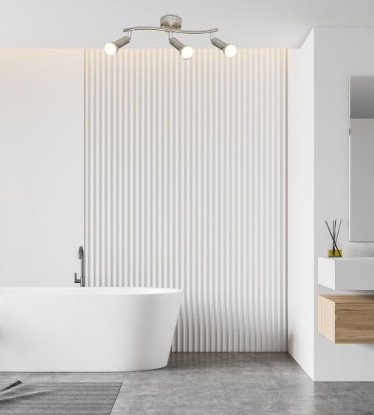 Arc listwa 3x40W E14 satyna nikiel zdjęcie 5