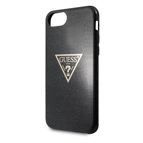 Guess Solid Glitter Triangle - Etui iPhone 8 / 7 (Black) na Arena.pl