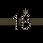 Serwetki na 18 urodziny czarne na osiemnastke, 20 szt.