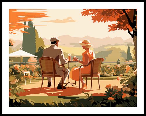 Plakat 65x50cm Retro Randka na Arena.pl