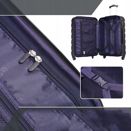 ZESTAW DWÓCH TWARDYCH WALIZEK COOLIFE M 38L + L 60L ZAMEK TSA HARD SHELL na Arena.pl