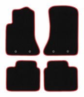 Dywaniki welurowe CARLUX-RED Opel Omega B 1994-2003 czarne, czerwone