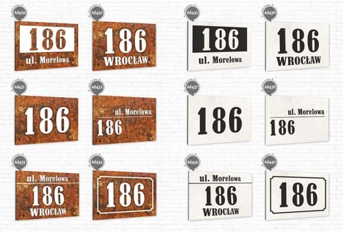 TABLICA ADRESOWA z numerem domu DIBOND 40x30 cm na Arena.pl