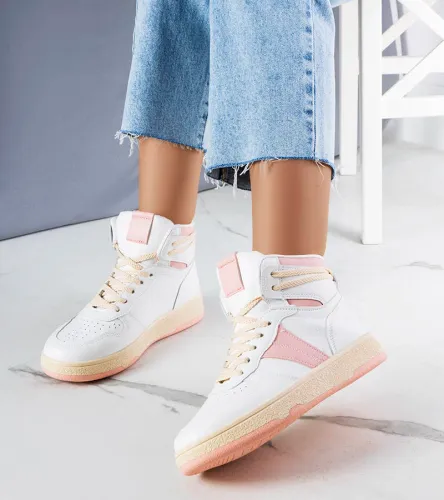 Różowe sneakersy za kostkę Robin 37 na Arena.pl