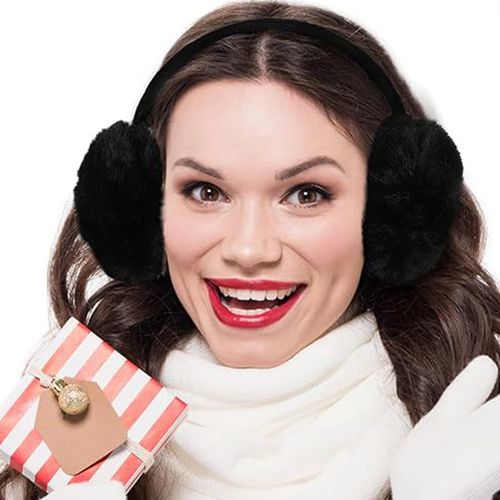 NAUSZNIKI ZIMOWE JESIENNE NA USZY CIEPŁE FUTERKO PLUSZOWE REGULOWANE na Arena.pl