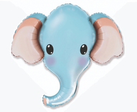 Balon foliowy słoń niebieski, 60 cm