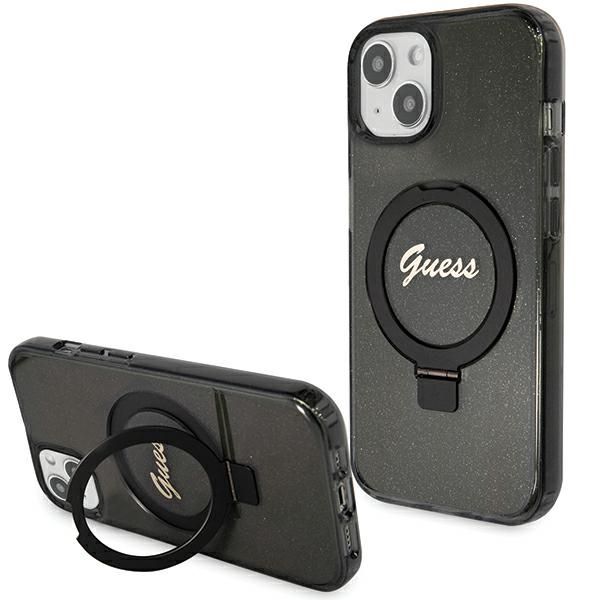 Etui Guess do iPhone 15, iPhone 14, iPhone 13, Czarny, MagSafe zdjęcie 1