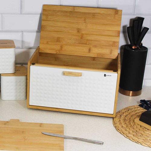 chlebak pojemnik na pieczywo bambusowy dwustronny 4257 na Arena.pl