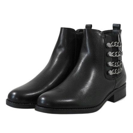 Czarne ocieplane botki 8961 r.37 na Arena.pl