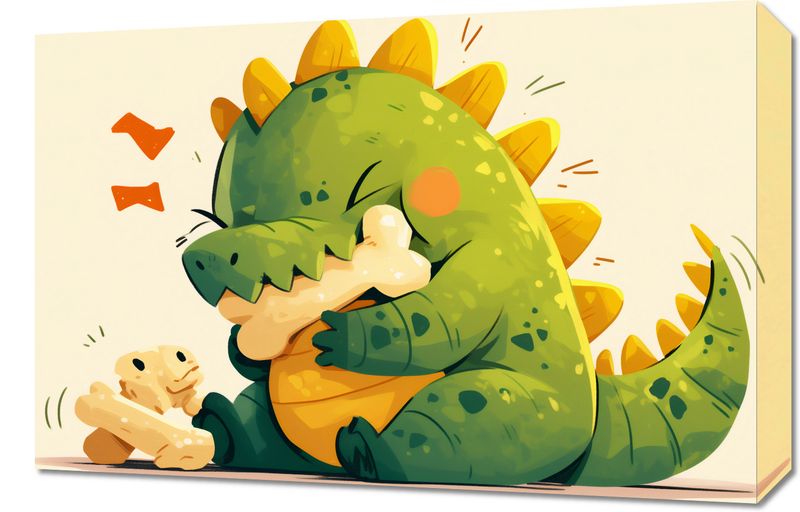 Obraz 60x40cm Uroczy Dinozaur zdjęcie 1