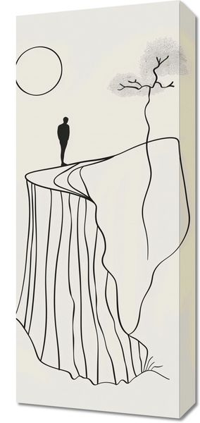 Obraz 30x70cm Samotność i Wzniosłość zdjęcie 1