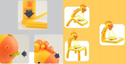 PROJEKTOR RZUTNIK DO NAUKI RYSOWANIA Stolik Edukacyjny Slajdy Do Malowania na Arena.pl